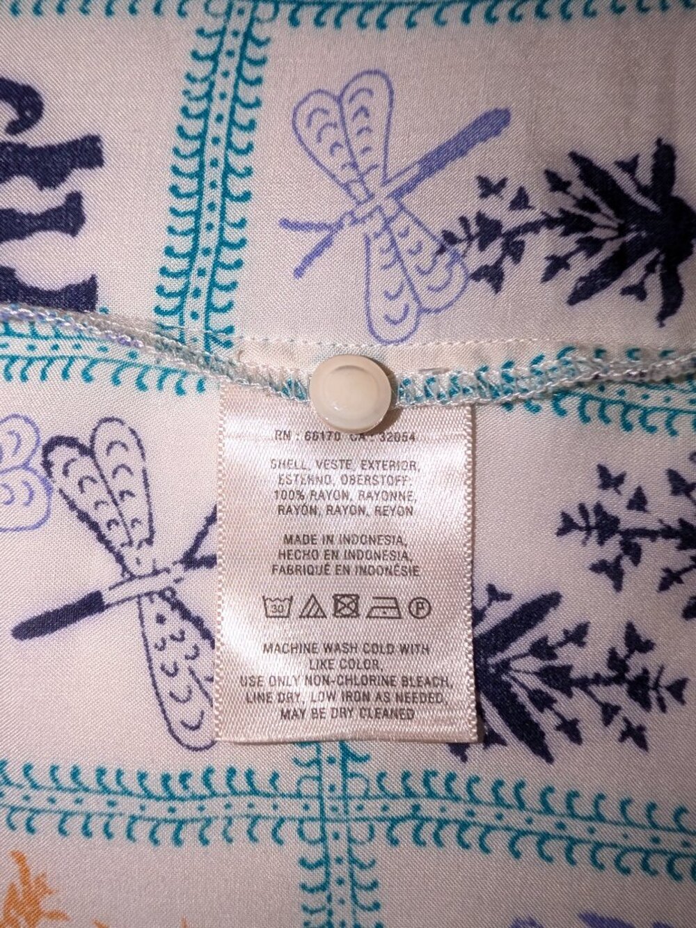 Maeve | Anthropologie Mazie Tank Top Elephants & Dragonflies | Size Medium - Picture 11 of 11